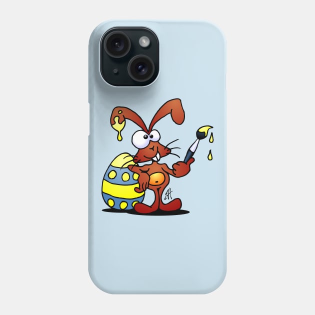 Easter bunny Phone Case by Cardvibes