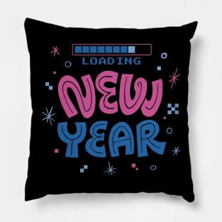 New Year Loading New Years Eve Gaming Outfit Pillow