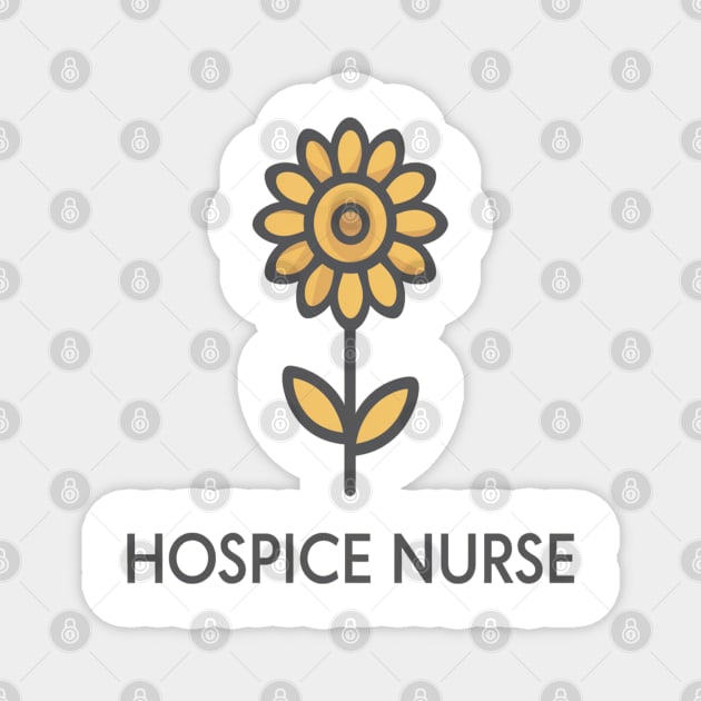 Hospice Nurse " sunflower " Magnet by Pixel Threads 