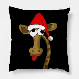 Christmas giraffe Pillow