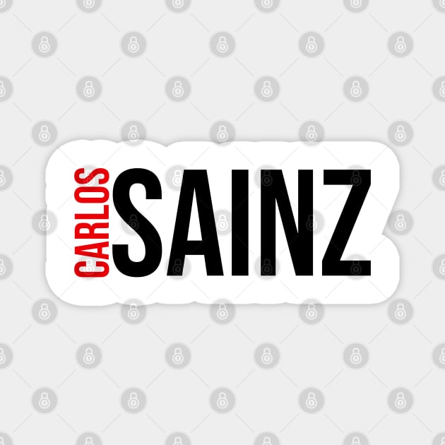 Carlos Sainz Driver Name - 2022 Season Magnet by GreazyL