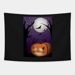 Halloween pumpkin stage Tapestry