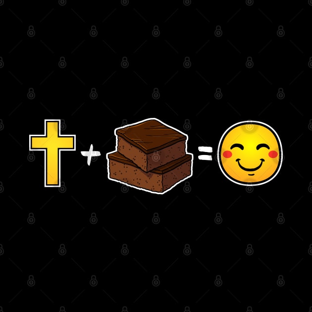 Christ plus Brownies equals happiness by thelamboy