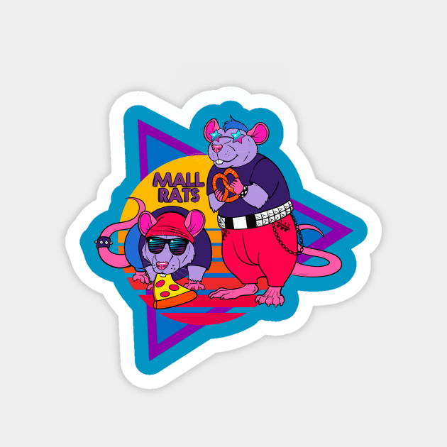 Mall Rats Magnet by ZackLoupArt