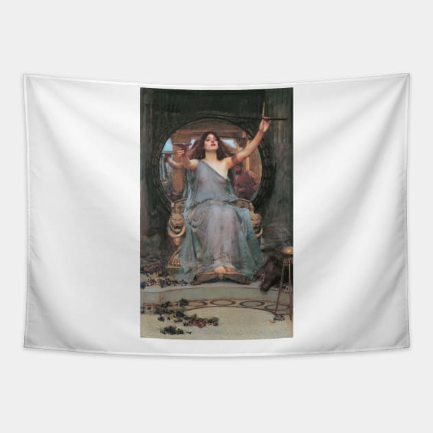 Circe by John W Waterhouse Tapestry by Naves