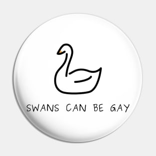 Swans can be gay - reddit Pin