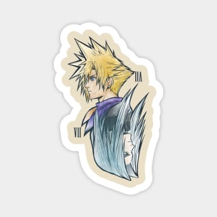 FF7 character art 2 Magnet