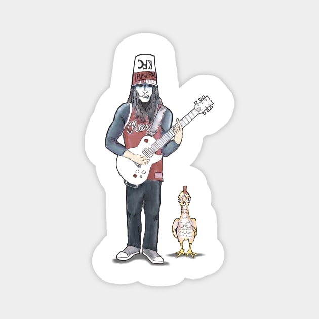 Buckethead and Friends Magnet by Shawn_M_Schmidt