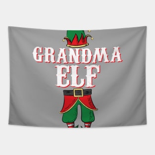 Grandma Elf - Matching Family Christmas graphic Tapestry