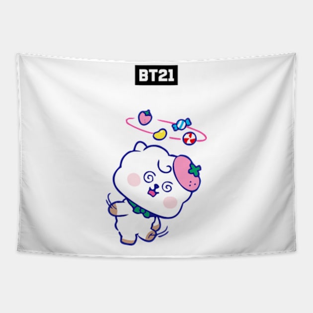 bt21 bts exclusive design 113 Tapestry by Typography Dose