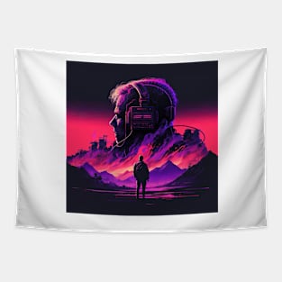 Synthwave apocalypse Tapestry