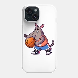 Aardvark Playing Basketball Phone Case