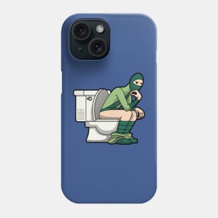 The Thinker Ninja Phone Case