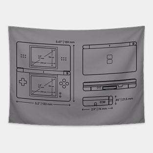 Retro Handheld Dimensions Tapestry