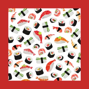 Sushi Pattern T-Shirt