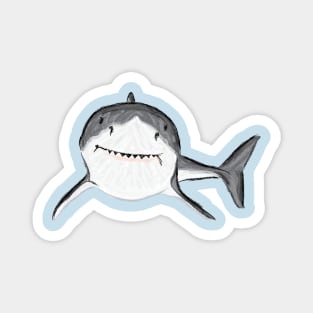 Artwork of a Great White Shark III Magnet