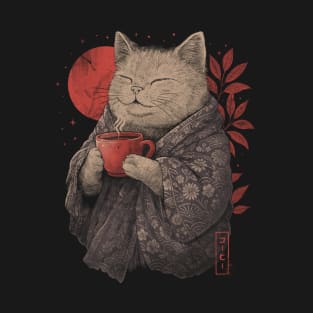 Purrfect Brew Oriental Cat Coffee T-Shirt
