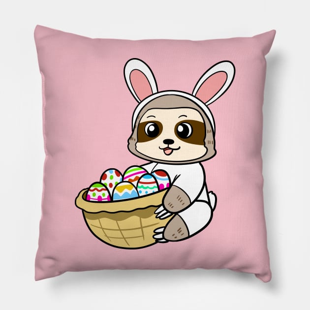 Easter Sloth Pillow by WildSloths