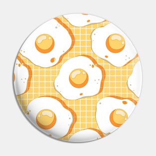 Yellow egg pattern Pin