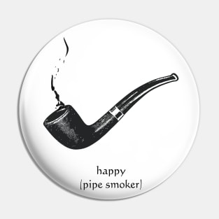 happy pipe smoker Pin