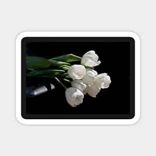 White Tulips Magnet