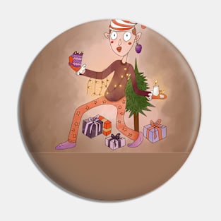 Christmas toy Pin