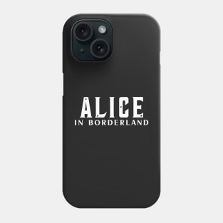 Alice in borderland title white Phone Case