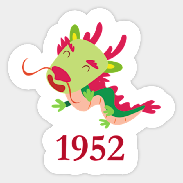Chinese Zodiac Sign Dragon Red green Chinese dragon Cute Baby