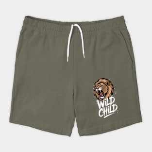 Wild Child – Lion Head Design Shorts