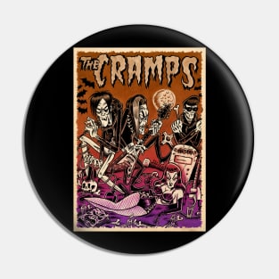 Punk Rock Psychosis The Cramps Voodoo Rhythms Shirt Pin