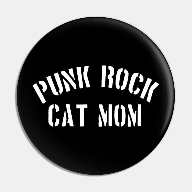 Punk Rock Cat Mom Pin by BradyRain