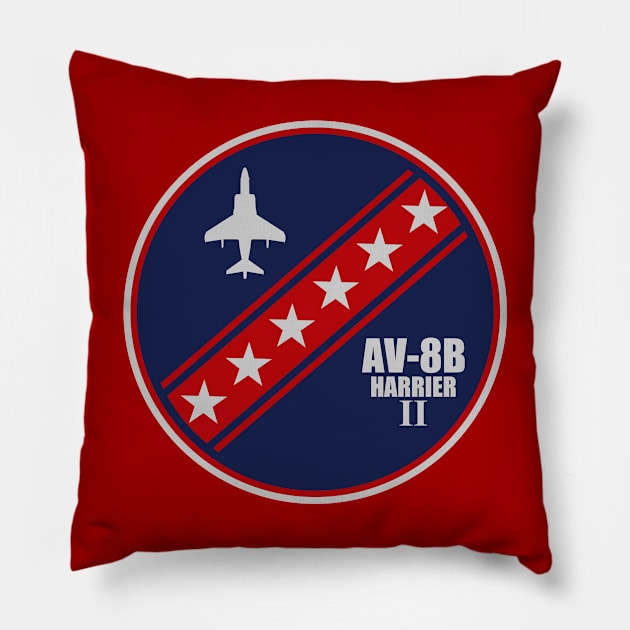 AV-8B Harrier II Patch Pillow by TCP