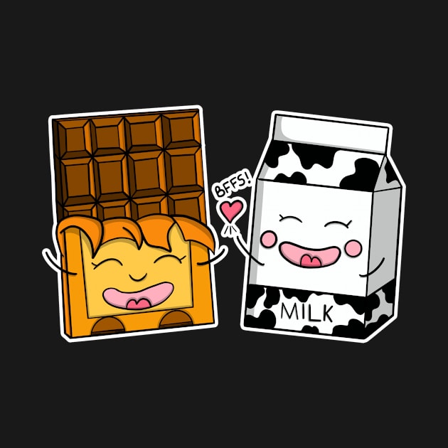 Chocolate Milk Lover Kawaii by JessieJune