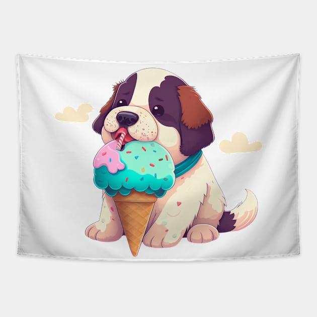 I LOVE ICE CREAM Tapestry by A&A