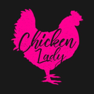 Chicken Lady for Women White T-Shirt