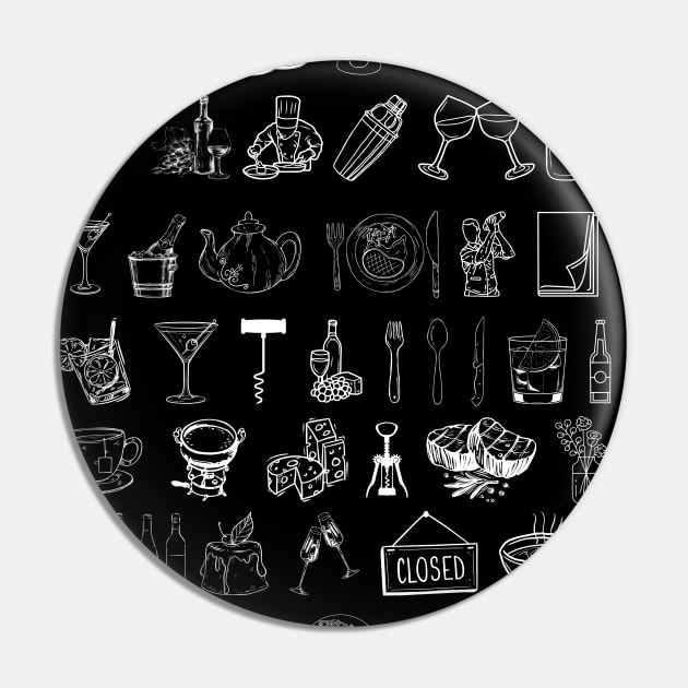 Restaurant Life Pin by Pink Syrup Workshop