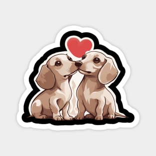 Cream Dachshund Magnet