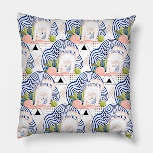 Yoga Sporty Cat Pattern Pillow