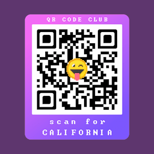 Scan for California, Qr Code Funny Memes -32 T-Shirt