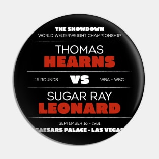 Hearns vs. Leonard Pin