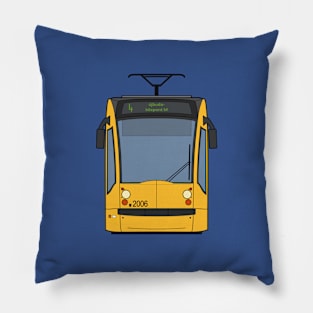 Budapest Tram (Combino) Pillow