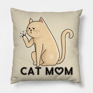 Cat mom Pillow