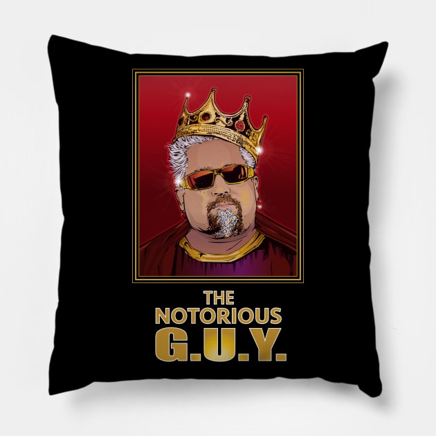 Guy  Notorious Pillow by Pop Art Saints