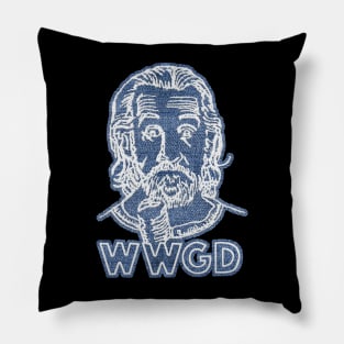 What Would George Do Embroidery Styles Pillow