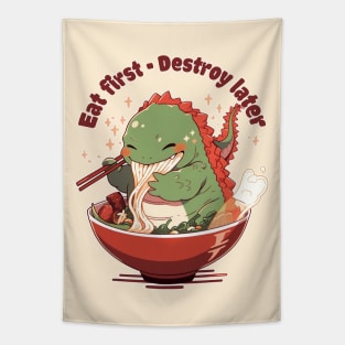 Godzilla - Eat first, destroy later Tapestry