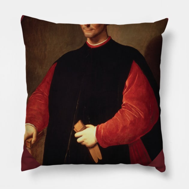 Niccolo Machiavelli Pillow by WrittersQuotes