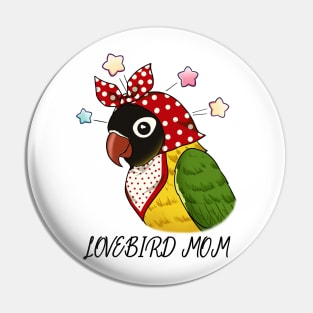 Nurturing Wings: Lovebird Mom's Parrot Passion Pin