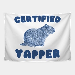 Certified Yapper Shirt, Y2K Iconic Funny Capybara Meme Tapestry