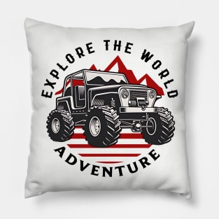 Jeep Cars Adventure Pillow