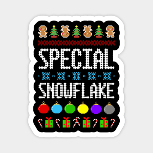 Special Snowflake Ugly Holiday Christmas Sweater. Why Not Advertise? Magnet